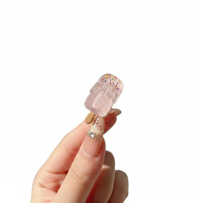 1/3/5/10 Stück Kawaii 3D Eiscreme-Haarspangen Niedliche Harz-Haarklammern Sommerliche Süße Pony-Clips Mädchen-Haaraccessoires – Detail 6