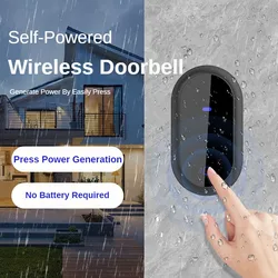 Wireless Home Welcome Smart Doorbell Self-powered IP68 Waterproof 180M Remote EU UK US Plug With 38 Songs For Elderly Call