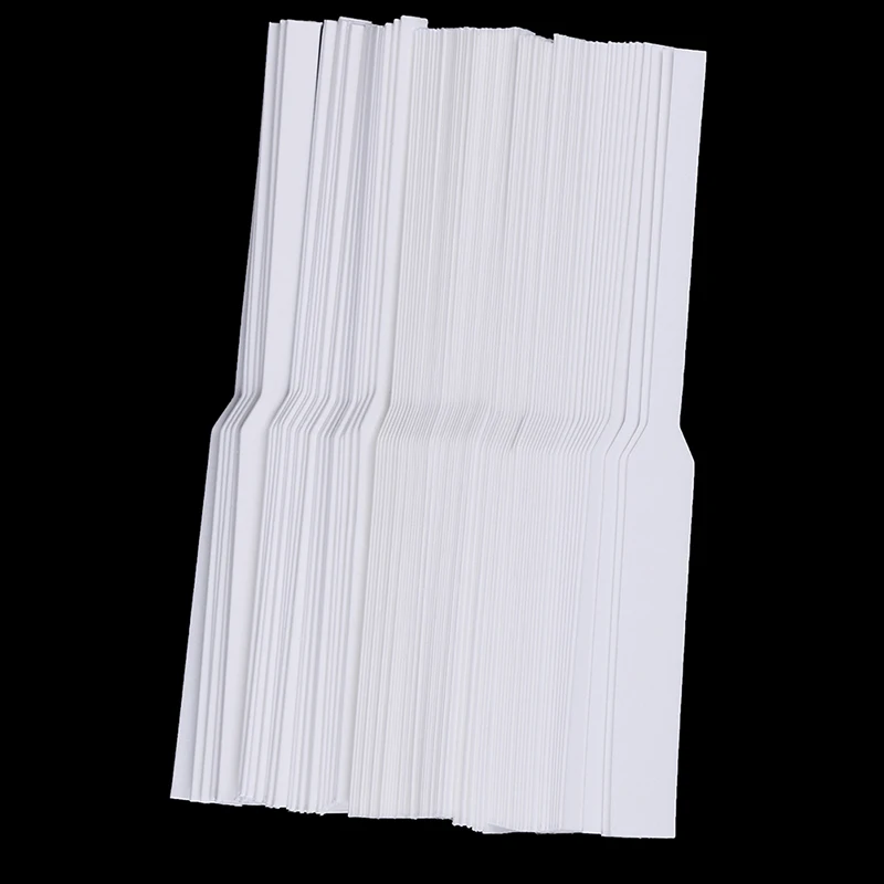100 unids/pack de tiras de papel de prueba de aceites esenciales de Perfume, tira de prueba de fragancia de aromaterapia