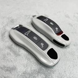 Funda de llave Sub gris para Porsche 911 718 Panamera Macan Cayenne Boxster Cayman Remote, accesorios de repuesto