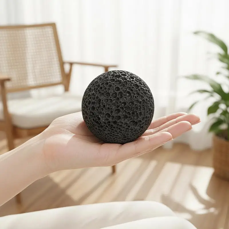 Volcanic Stone Hand Grip Strengthener Ball Anti-sweat Finger Exerciser For Rock Climbing Training & Muscle Recovery Therapy