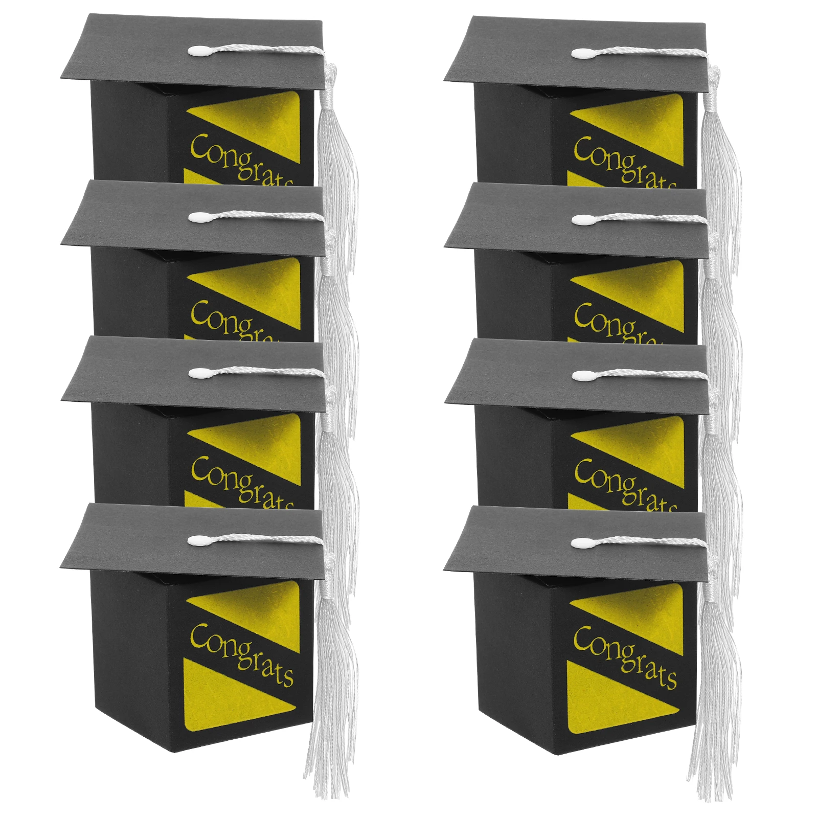 

20 Pcs Graduation Cap Case Party Favors Decorations Graduation Candy Packing Box Paper Candy Boxes Favor Boxes