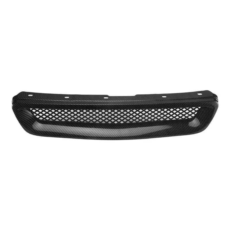 Top-Rated Car Carbon Fiber Mesh ABS Front Hood Grille Grill For 96-98 Honda Civic EJ/EK JDM Type R