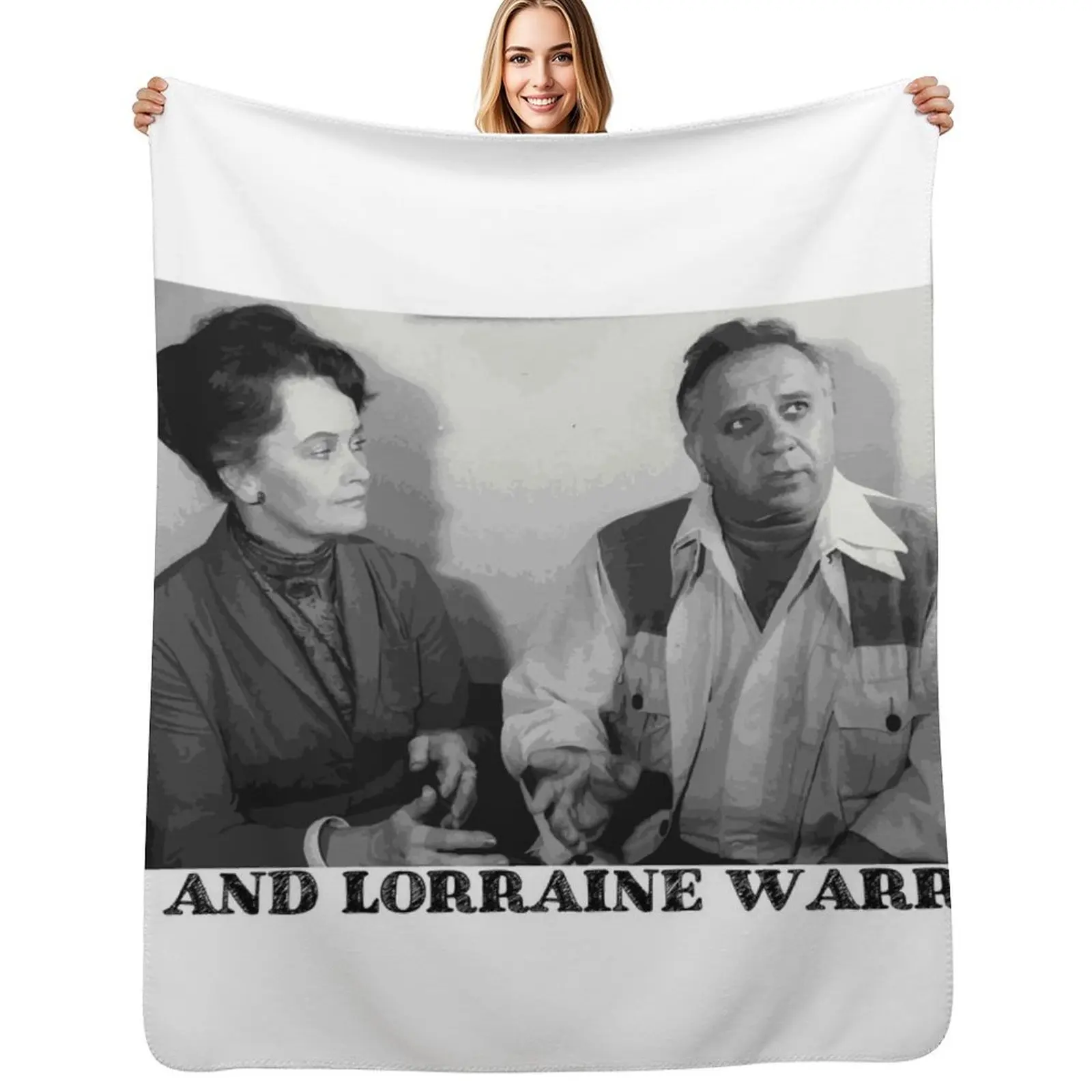 

Ed and Lorraine Warren shirt Throw Blanket Hairy Furrys Heavy Soft Plush Plaid Blankets
