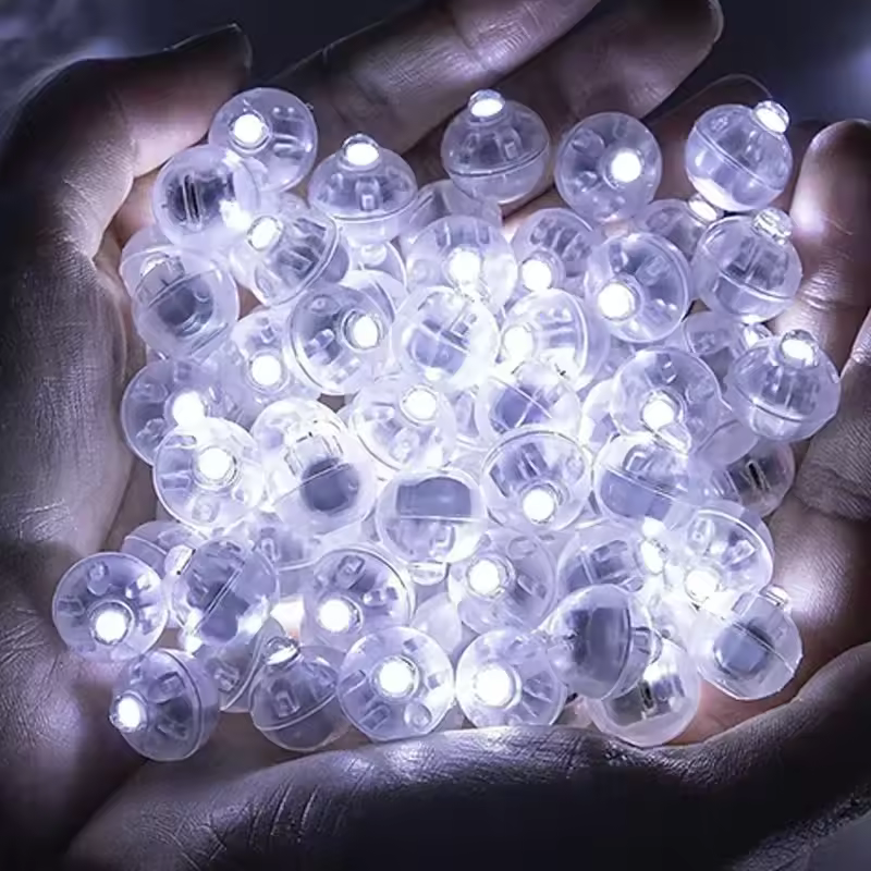 100/10Pcs Mini LED Balloon Light Colorful Flashing Luminous Tumbler Ball Lamp Lantern Light Christmas Wedding Party Decorations - Image 12