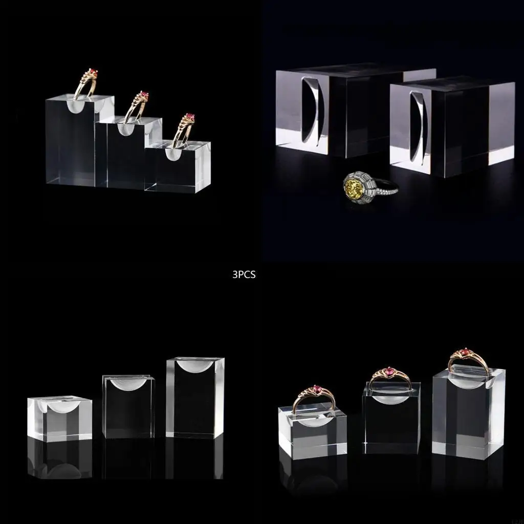   Acrylic Ring Display Frame Transparent Jewelry Display Props Jewelry Frame Ring Holder Display Rack Storage Rack