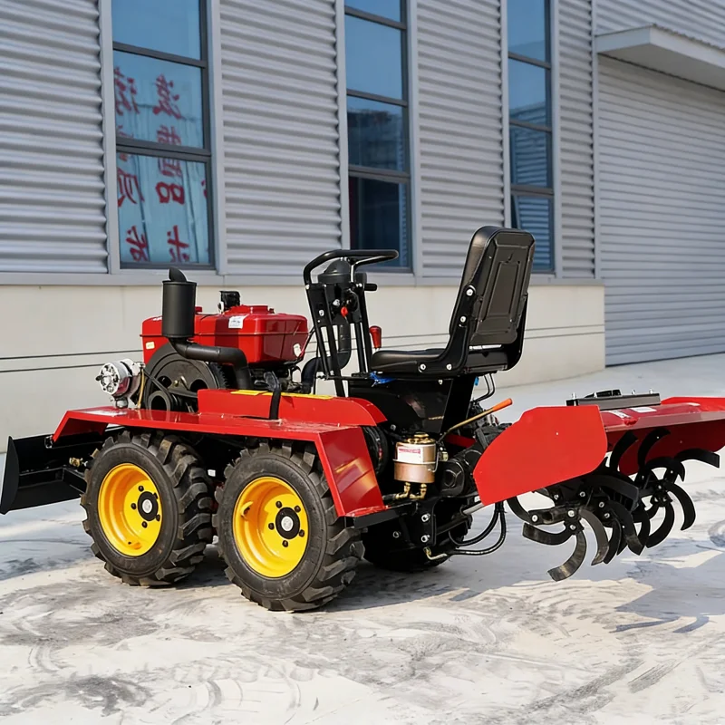 Customized 15-30HP Tractor, Mini Cultivator, Multifunctional Wheeled Tractor, Bulldozer Equipment,Agricultural Machinery