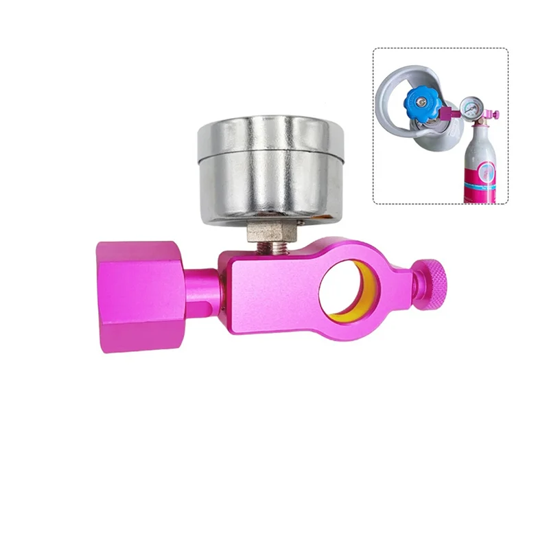 

ABJN-Soda Co 2 Cylinder Tank Refill Fill Station Adaptor Fit For Sodastream Quick Connect Pink Cylinder With Connect