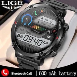 LIGE 2023 Smart Uhr Männer 1,6 Zoll IPS Display Lange Standby-Sport Uhren HD Voice Call Wasserdichte Smartwatch Für Android IOS