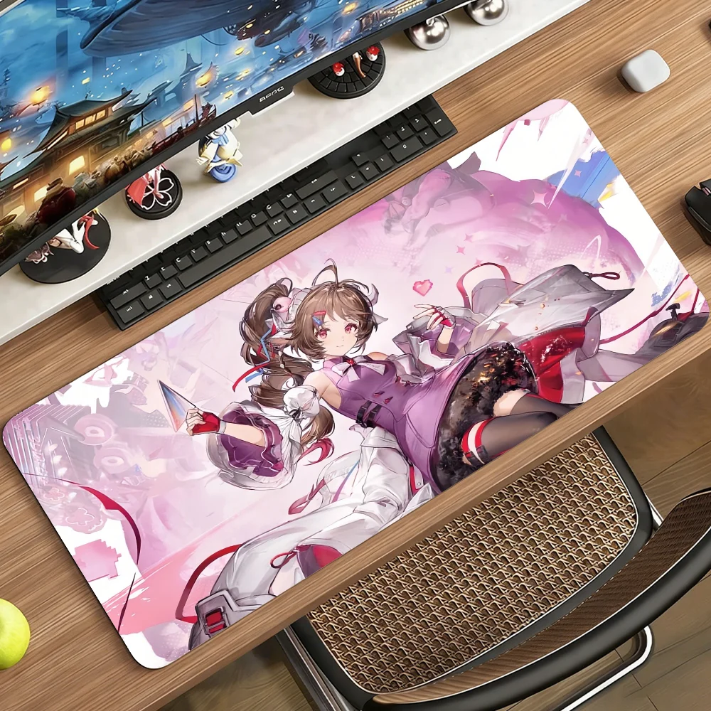 Arknights Endfield Ardelia Anime Gaming Mouse Pad Anti‑Slip Rubber Base Large PC Keyboard Laptop Desk Mat Office Student Home