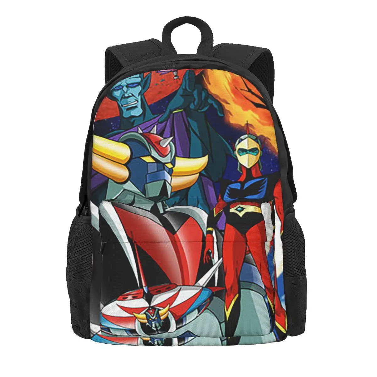 

Goldorak Grendizer Robot Anime Plaid Women Backpack Children School Bag Backpack Boys Girls Large Capacity Travel Shoulder Bag