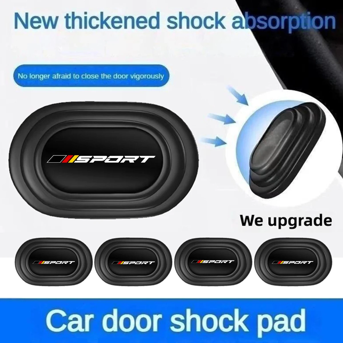 

Силиконовые уплотнительные прокладки для двери автомобиля, 6 шт., защитные наклейки для бампера автомобильной двери, для Audi, BMW, Mercedes, Benz, для VW, Ford