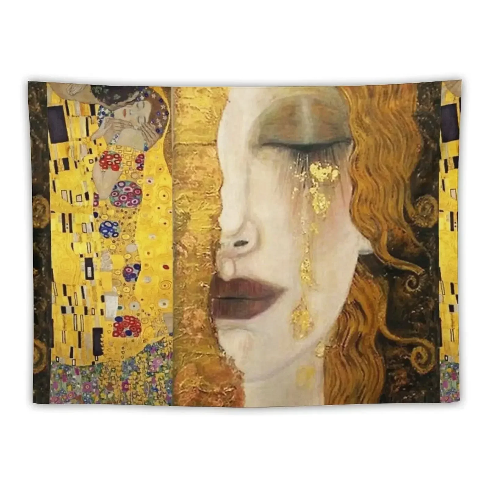 

Golden tears - Gustav Klimt Tapestry Room Decorator Wall Art Tapestry