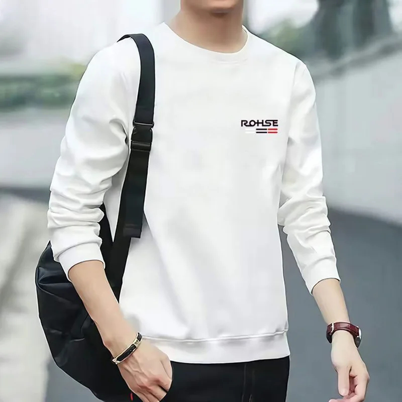 Fashion O-Neck All-match Printed Sweatshirt Men's Clothing 2023 Autumn New Oversized Casual Tops Long Sleeve Korean Sweatshirts