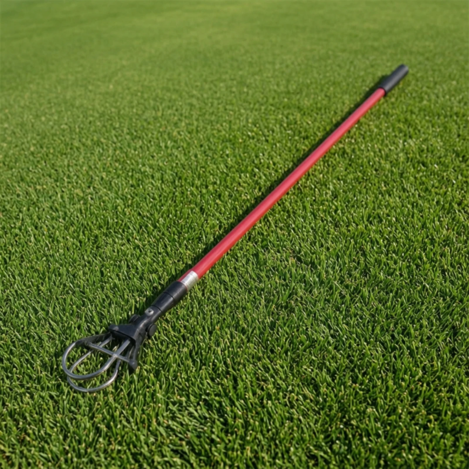 Golf Retriever Sports Accessory Portable 3 Section Telescopic Golf Ball Retriever Black Handle view 2
