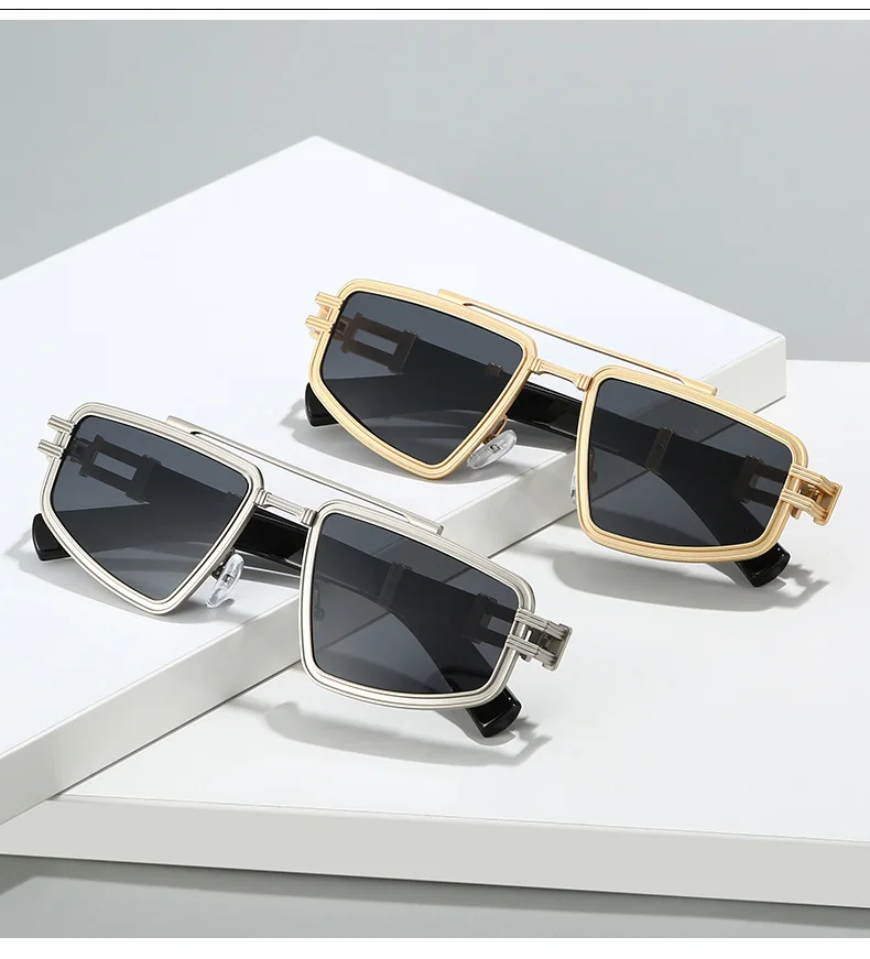2026New Mann Frau Sonnenbrille Mode Vielseitig Trend Brillen Doppel Strahl Design Shades Outdoor Unisex UV400 Sunnies9626 – Detail 2