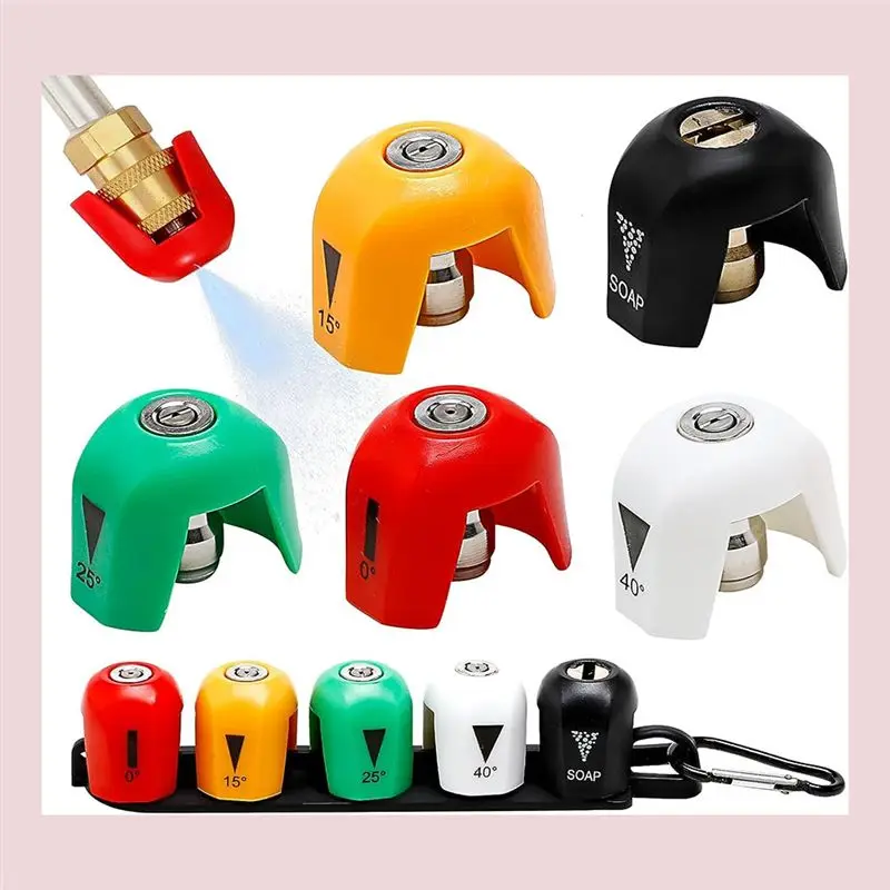 Happy Too.5 Pack Quick Connect Pressure Washer Nozzle Tips Without Base-For SPX3000 Series & Universal Pressure Washers Easy Ins