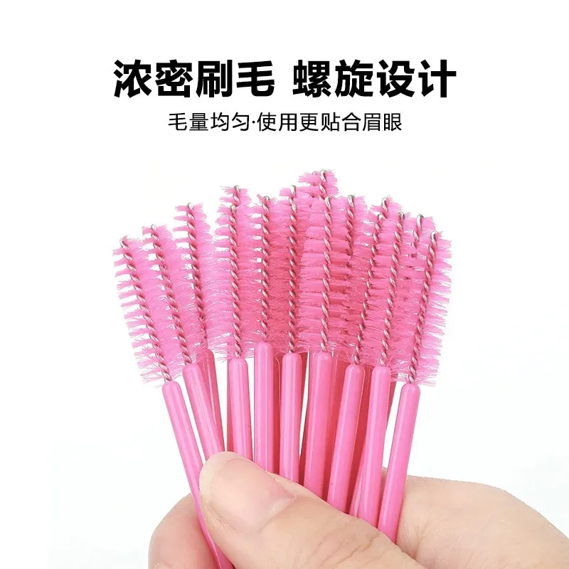 50-100 Pc Wimper Borstels Wegwerp Mascara Wands Applicator Spoolies Make-Up Kwasten Wimper Cosmetische Borstel Lash Extension Tool