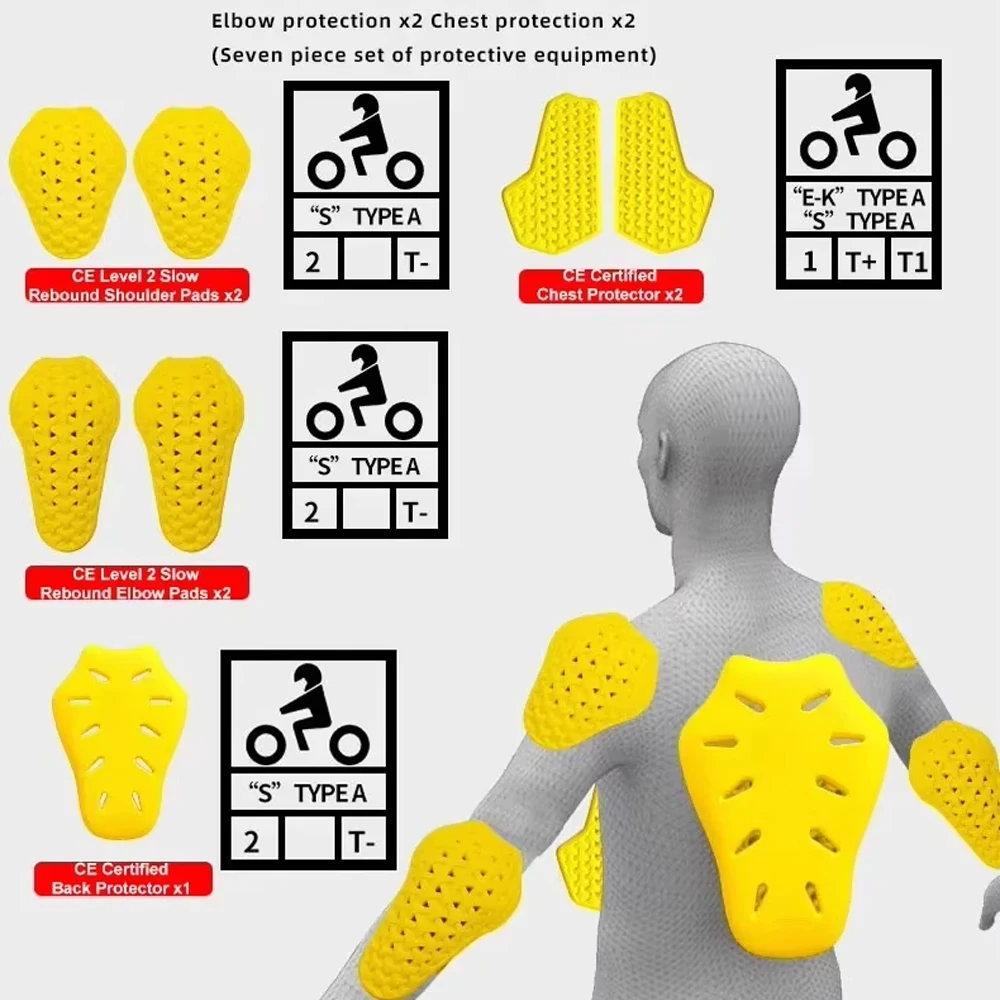 

Cycling CE Level 1-2 Protector Pad Outdoor Sports Back Armor Elbow Shoulder Protective Gear Anti Impact Inserts for Jackets