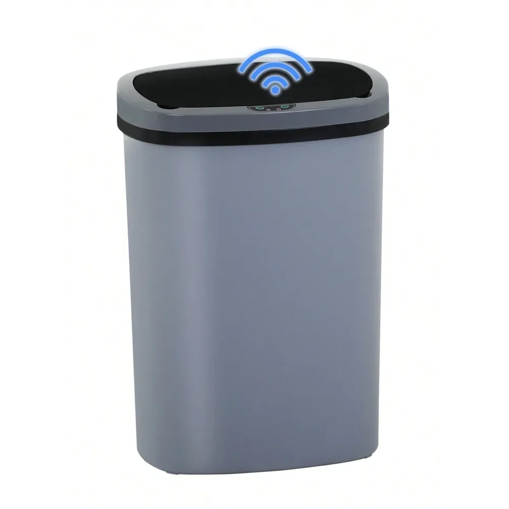 

Мусорное ведро на 13 галлонов, автоматическое, с крышкой, бесконтактное, с датчиком движения, большой емкости, для дома, кухни, спальни