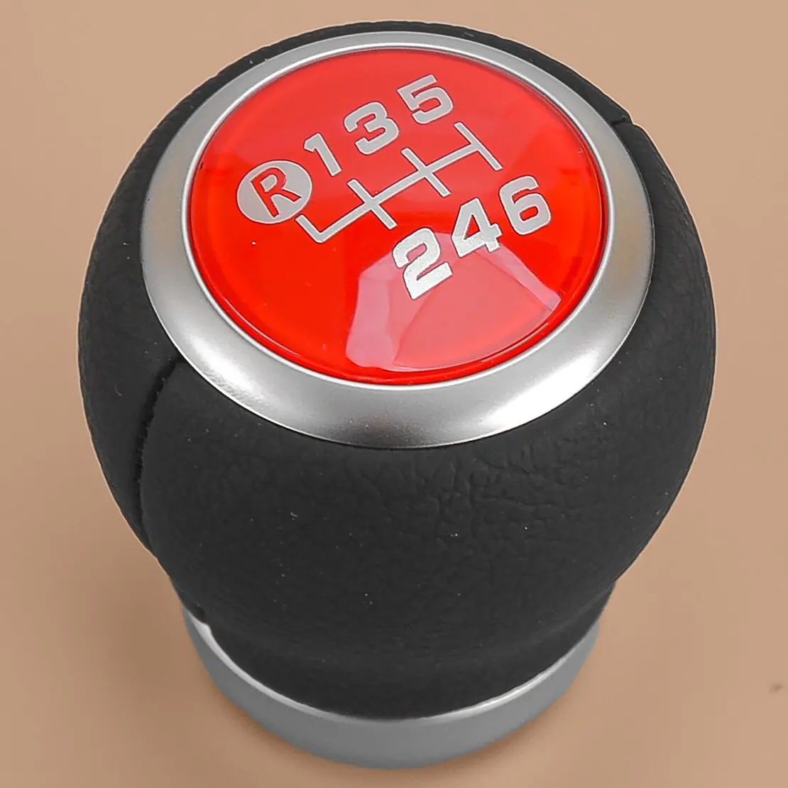 

Black With Red Cover 6 Speed Manual Gear Shift Knob Fit for Subaru BRZ Toyota 86 Scion FR-S 2013 2014 2015 2016
