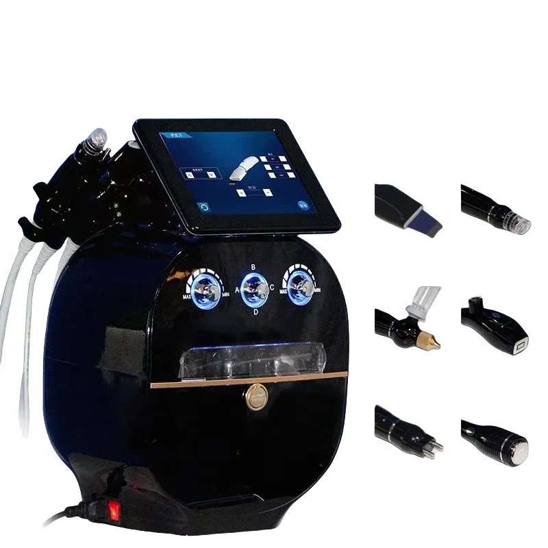 2025 6 In 1 Multifunction Oxygen Jet Peel Hydroe Facial Care Beauty Replenishing Oxygen Tiny Water Molecules Infused