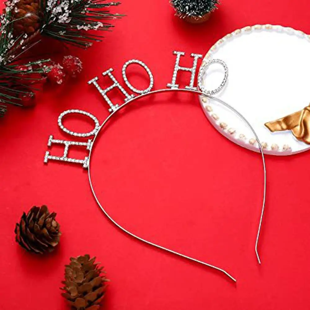 Sweet Cute Headdress Non-slip Zircon Letter Christmas Headband Elk Antlers Women Hair Hoop Korean Hairbands