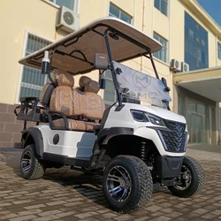 New Lifted off-Road Hunter Electric Golf Carts 48V Lithium Battery 4 Seats Golf Cart Hunting Buggy Electric