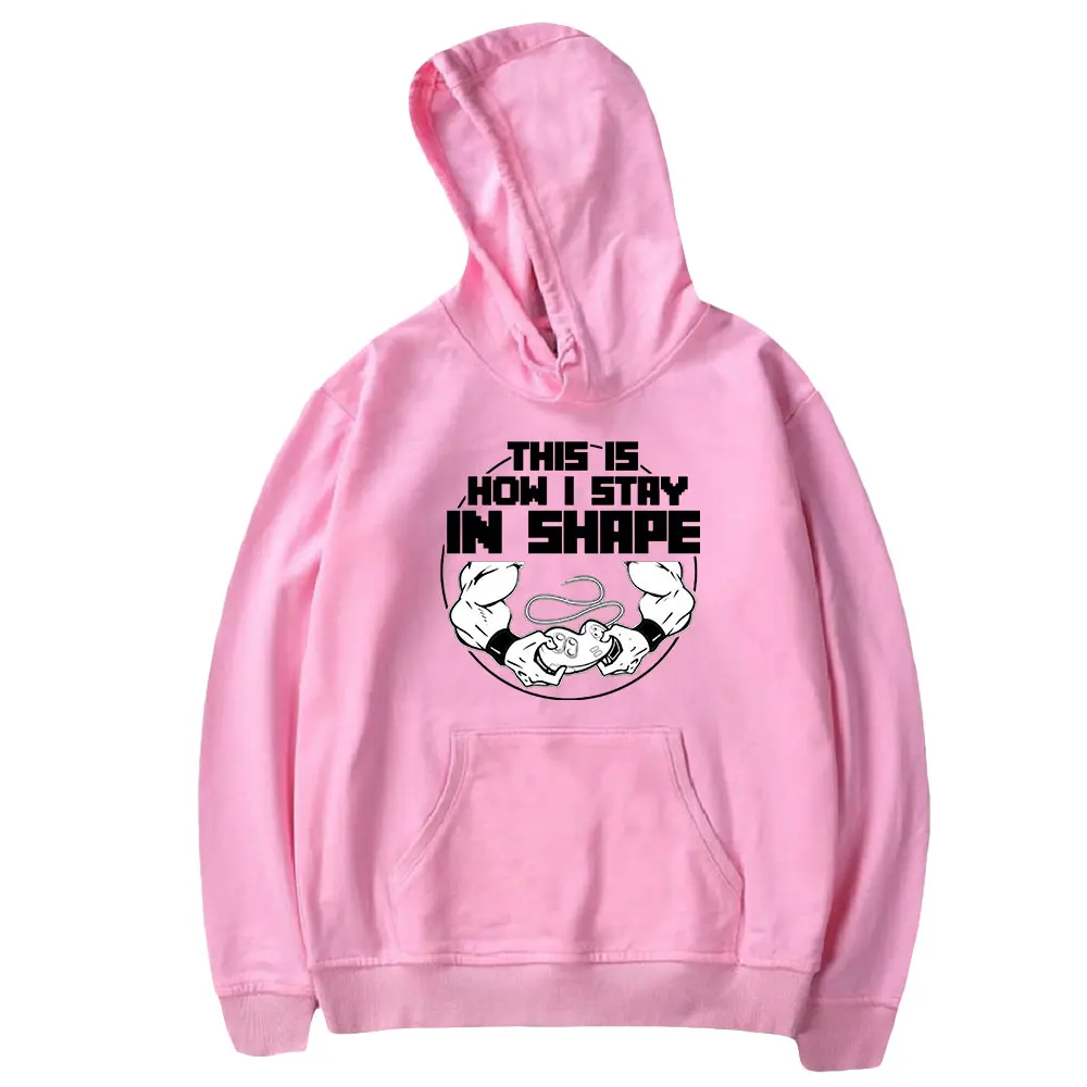 PopularMMOs Stay In Shape Merch Hoodie Youth Long Sleeve Women Men Hooded Sweatshirt Casual Style Unisex Clothes