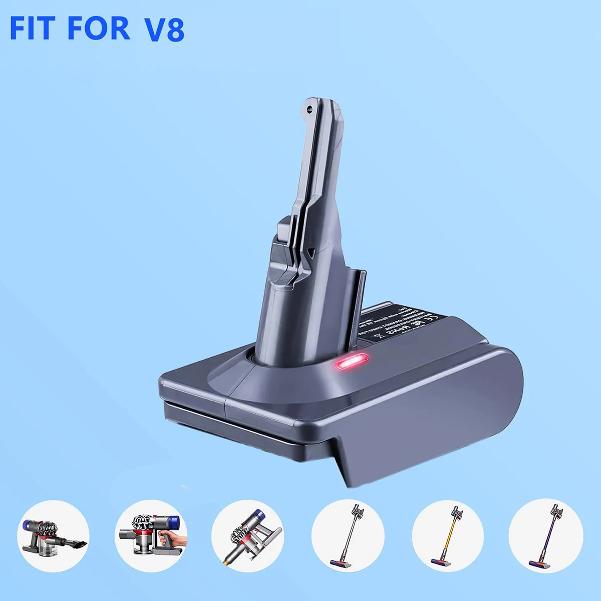 V7 V8 Adapter for 18V Lithium-Ion Battery Convert To for V7 V8 Tool Use for V8 Series