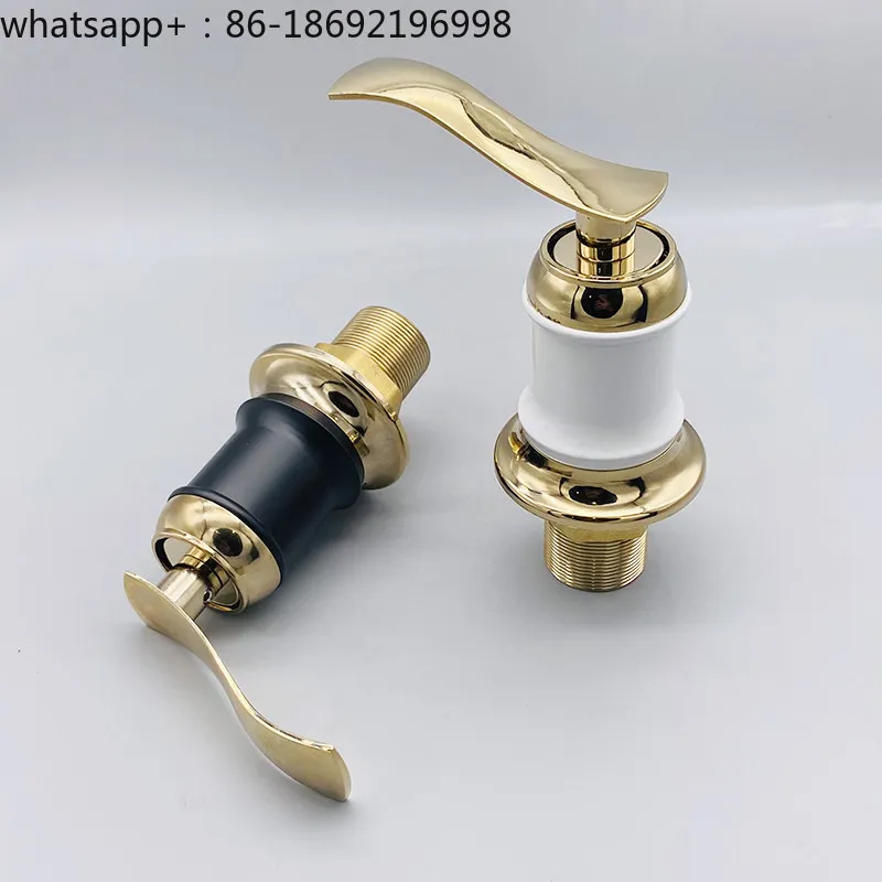 Seat type split switch washbasin washbasin bathroom cabinet two holes three holes hot and cold faucet master switch valve