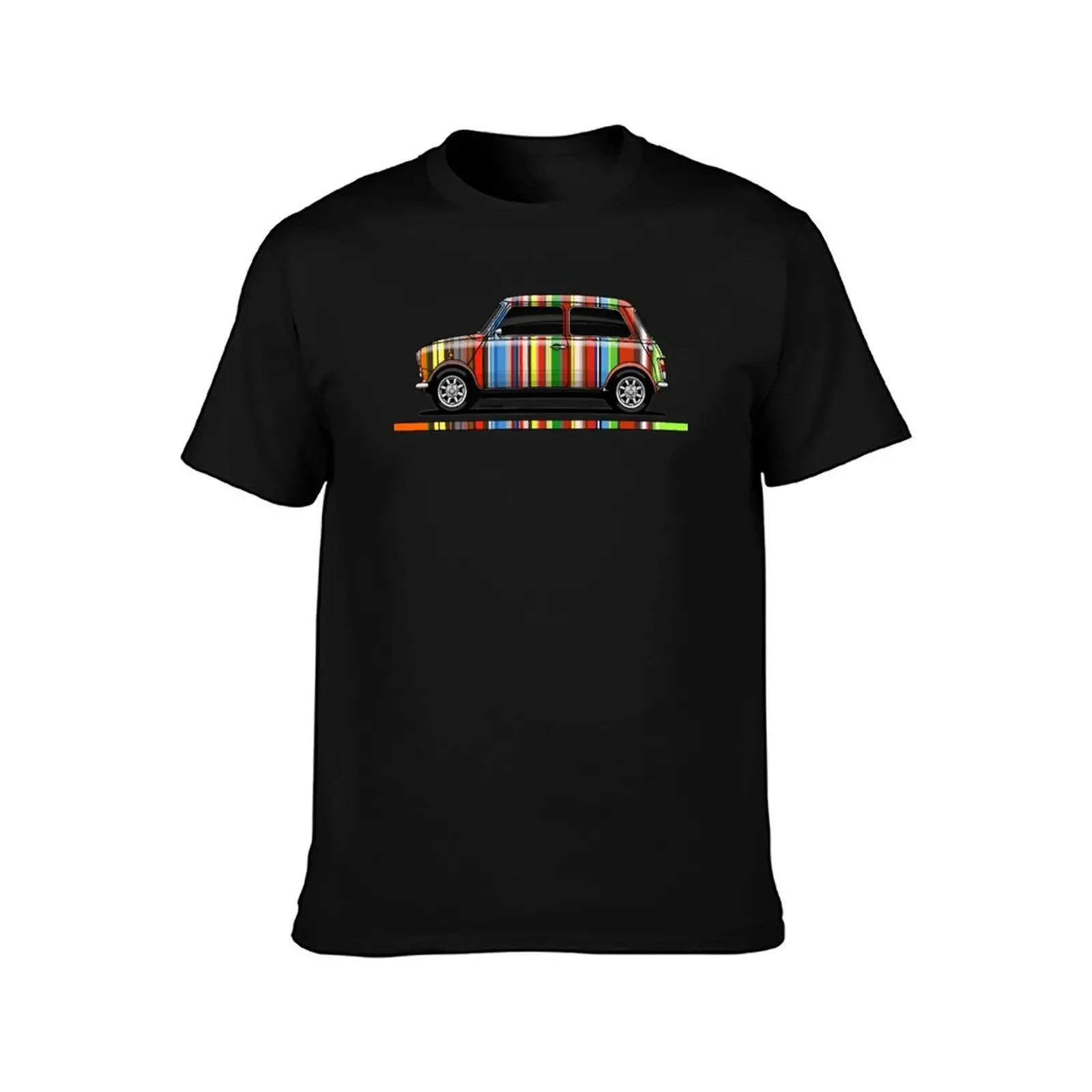 My drawing of the cool british utility vehicle with designer's stripes T-Shirt rapper graphic tees cotton t shirt men