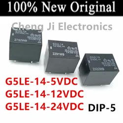 10PCS/Lot   G5LE-14-5VDC 、G5LE-14-12VDC 、G5LE-14-24VDC 、G5LE-14-3VDC    DIP-5   New Original Power Relay   G5LE-14-DC12V   DC24V