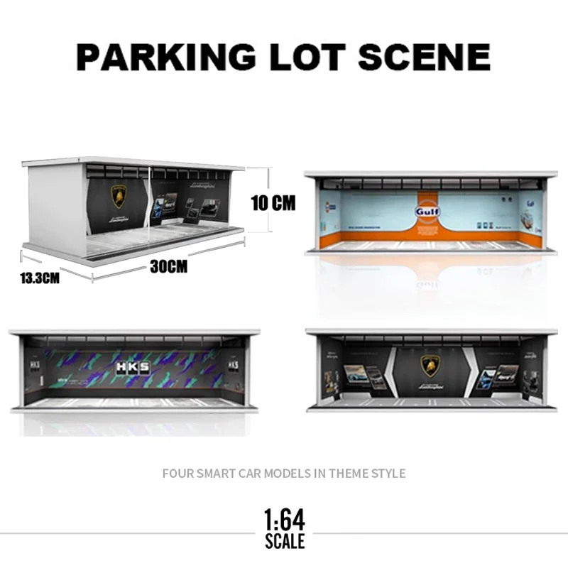 1/64 자동차 장난감 HKS 닛산 골프 자동차 테마 페인팅 라이트 버전, 조립 장면 모델