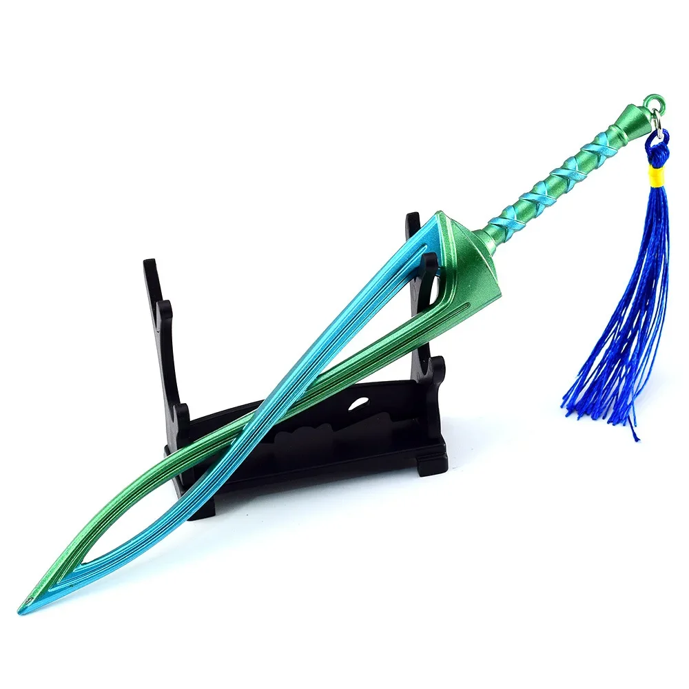 Chaveiro Borboleta de liga metálica para crianças, The Hyrule Fantasy Weapon, Zelde, Espada da Deidade Feroz, Jogo Popular Periférico, Brinquedos Presente, 21cm