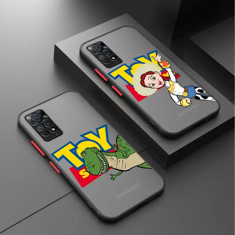 Toy Story Three-eyed Monster phone cases for Redmi Note 12S 11 case K40 8 10S 11Pro 10 13 8T 9 11S 10 Lite 12 Luxury Matte Cover