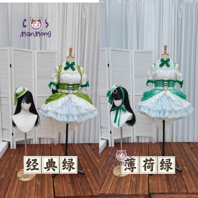 

Lovelive μ's Hoshizora Rin концертный поющий костюм косплей костюм женское великолепное платье Лолиты униформа наряд для вечеринки на Хэллоуин