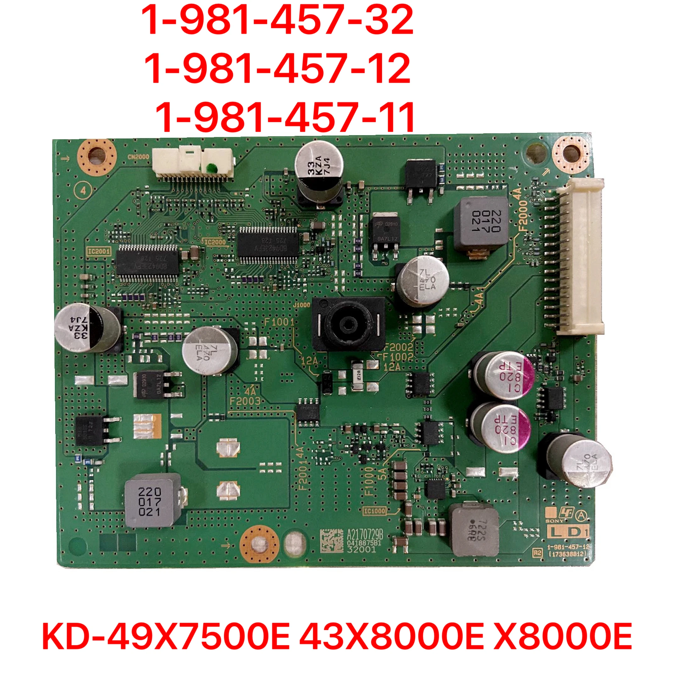

Плата постоянного тока высокого напряжения для KD-49X7500E 43X8000E X8000E 1-981-457-32 1-981-457-12 1-981-457-11