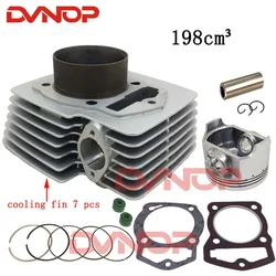 Motorcycle Cylinder Piston Ring Gasket Kit 69mm Bore 198cm3 For Zongshen CB200 WY198 CB 200 WY 198 200cc Off Road Dirt Bike