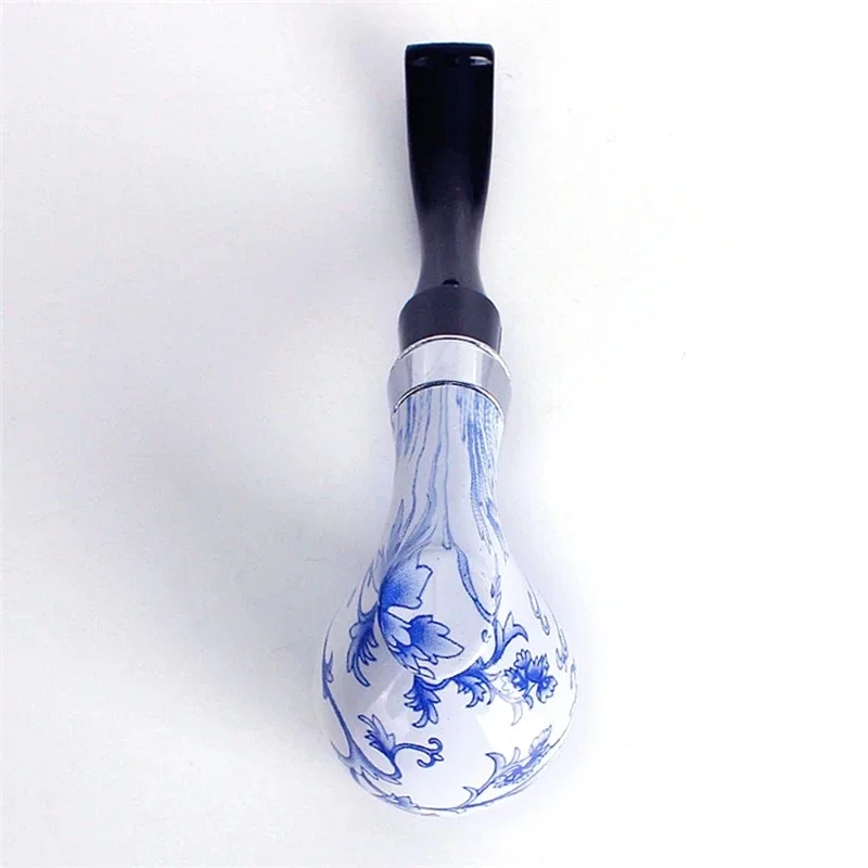 China Style Ceramics Pipes Chimney Smoking Pipe Mouthpiece Cigarette Herb Tobacco Pipe Cigar Narguile Grinder Smoke