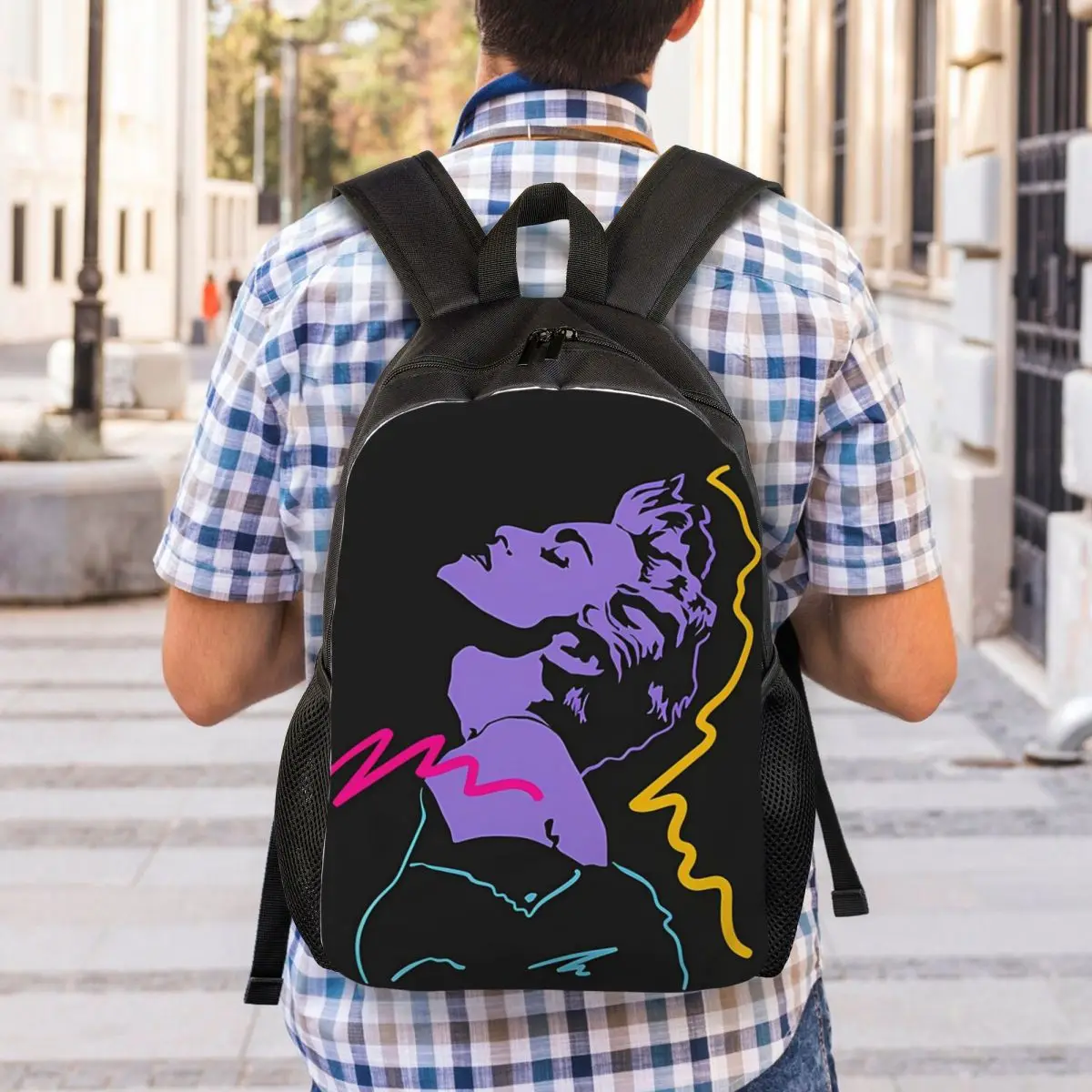 حقيبة ظهر للطلاب من Madonna 80s Retro Style حقيبة مدرسية للمشي لمسافات طويلة والسفر حقيبة نهارية للرجال والنساء حقيبة كتب عصرية حقائب كتف