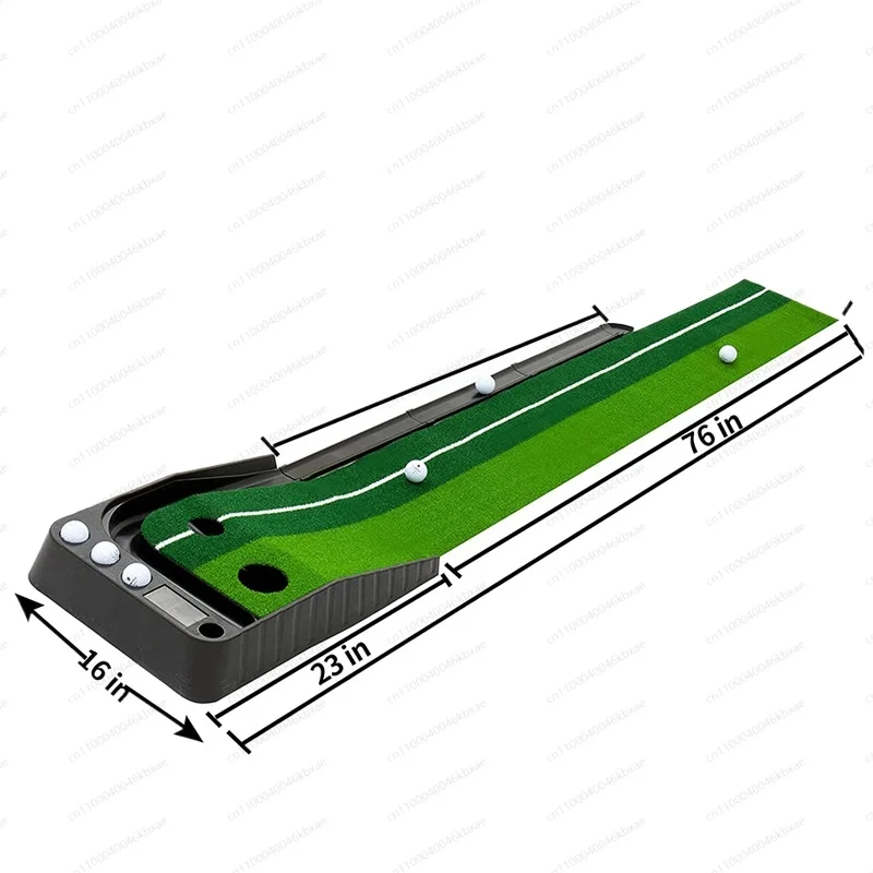 Hot Selling Indoor/Outdoor Golf Training Aid Automatic Ball Return Track for Practice Putting Mat