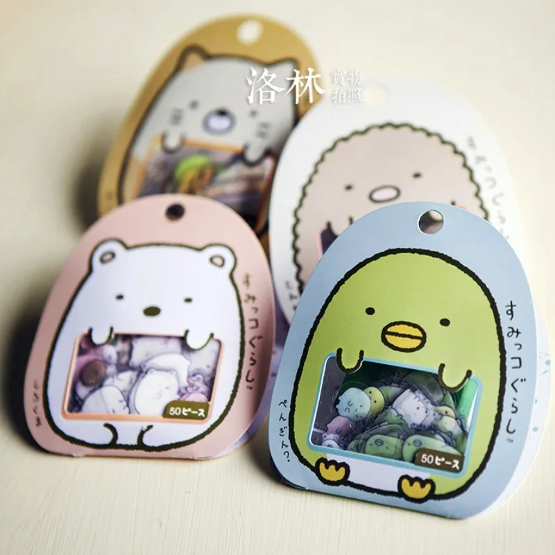 Kawaii Japanese Anime Cartoon Sumikko Gurashi PVC Transparent Stickers Pack Scrapbooking Diy Diary Stationery Sticker