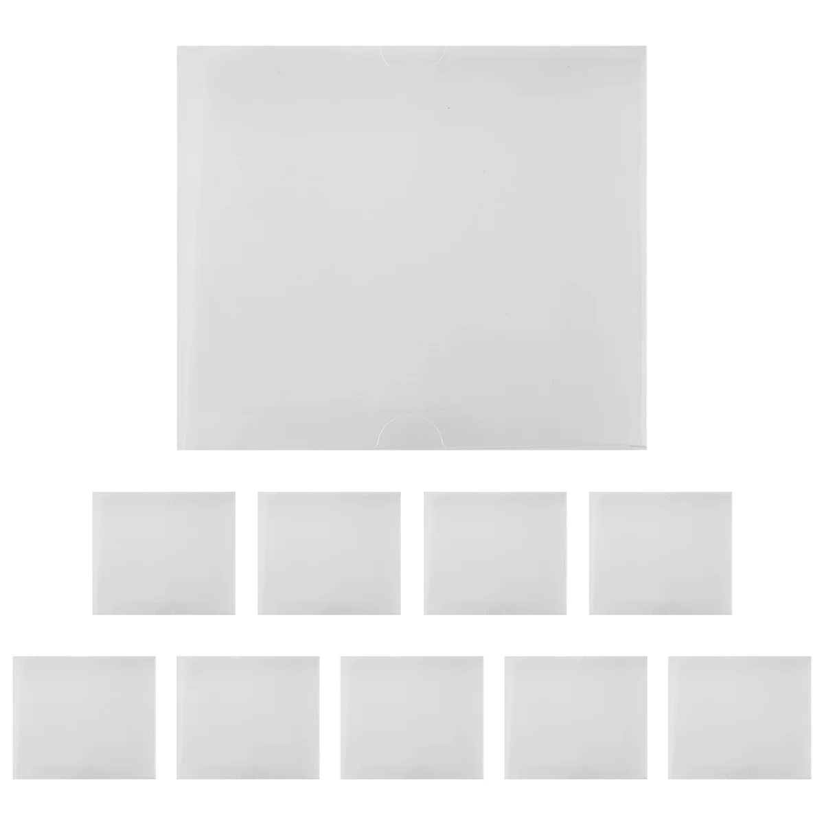 

X62A_Clear CD Display Box Storage Protective Case 138x126x16mm