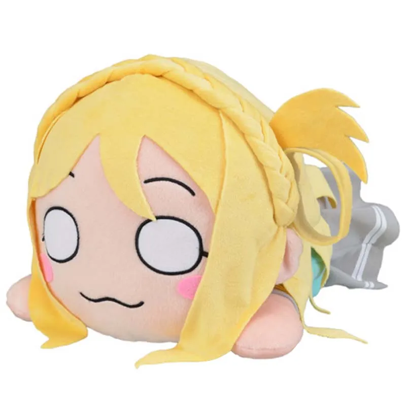 

Cute Japan Anime Love Live Sunshine Ohara Mari School Uniforms Idol Lying Down Big Plush Stuffed Pillow Doll Toy Kids Gifts 40cm