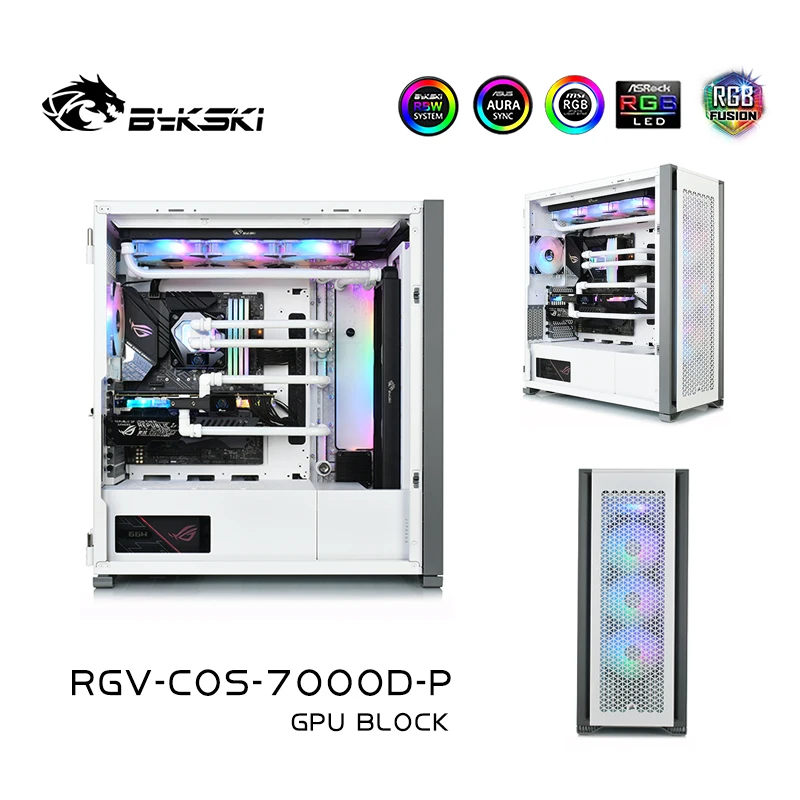 Imagem -05 - Bykski-pc Cooling Distro Plate para Corsair A-rgb Waterway Board Reservoir Bomba do Tanque de Água 7000d Case Rgv-cos7000d-p