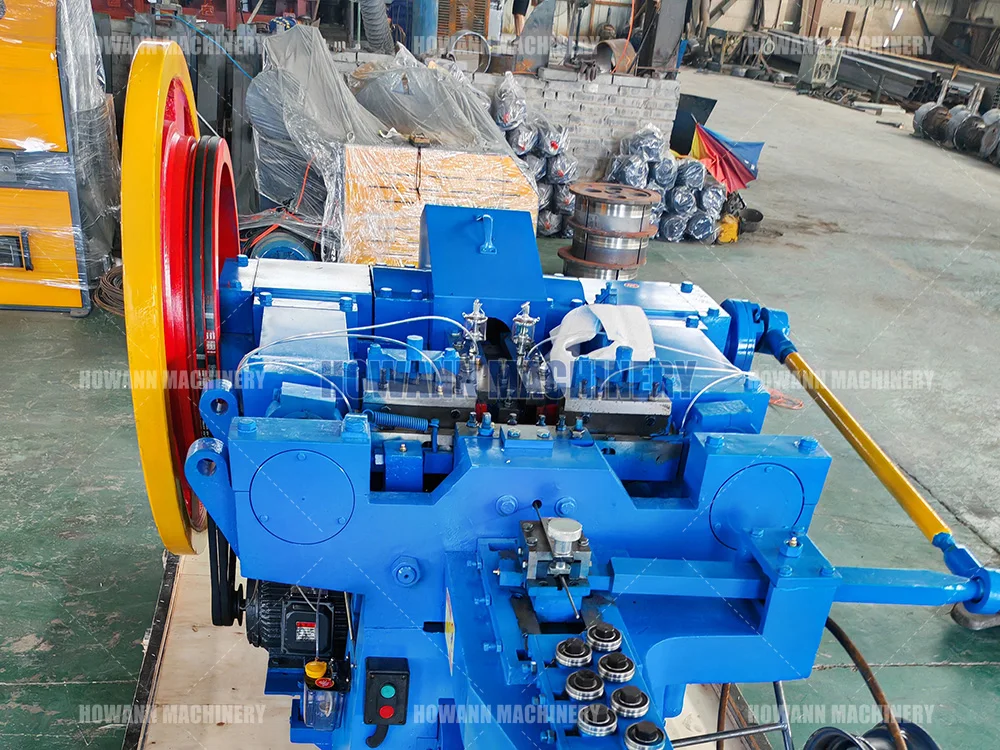 High-Speed Automatic Iron Wire Nail Making Rubber Washer Roofing Nails Maker