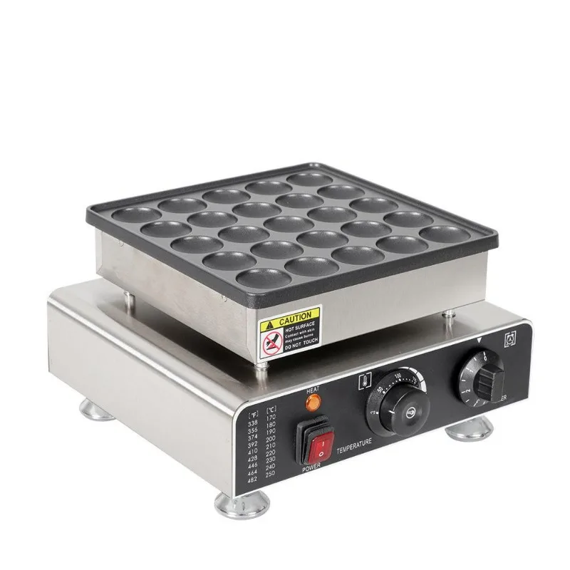 Commercial Japanese Causeway Yaki Waffle Machine Snack Round Pancake Machine 25 Hole Muffin Machine