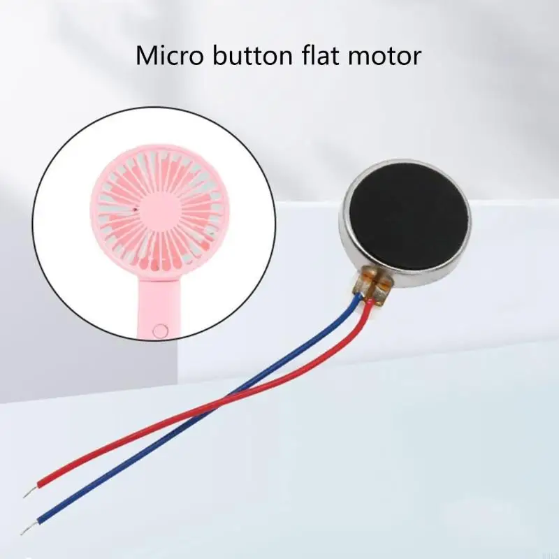 K3KA 1/10PCS 10mmx3mm Mini Vibration Motor DC1.5-3.7V 10000rpm Flat Coin Button-Type Micro Vibrating Motor for Mobiles