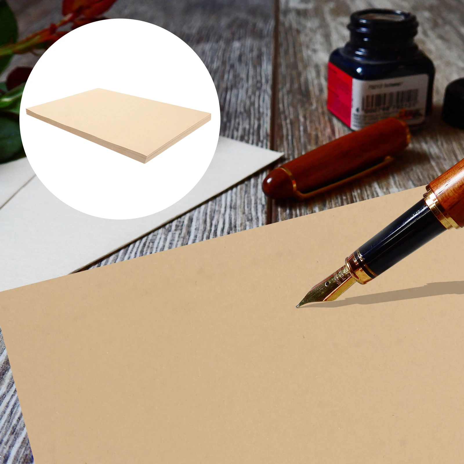 

Kraft Letter Paper A4 80G Light Brown Vintage Writing Sheets For Crafts Scrapbooking Wrapping Kraft Stationery Office